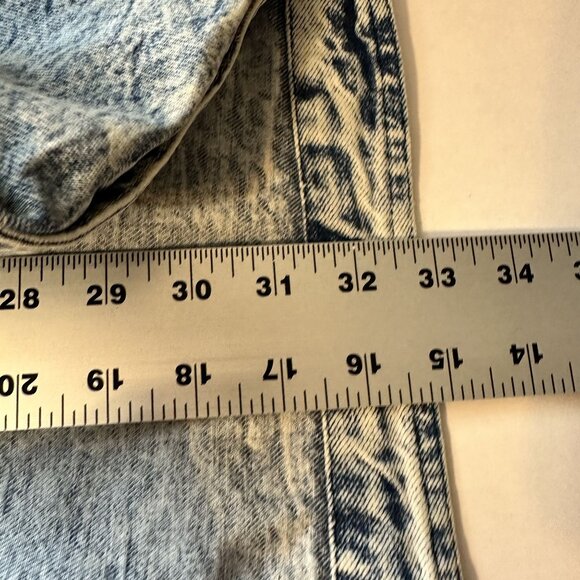 Vtg Womens Denim Jacket Acid Wash Oversized Large Pockets Western Cotton USA - Picture 6 of 8